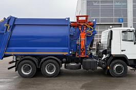 МКМ-50-22 на шасси МАЗ 631226-585-042, мусоровоз, 22м3, бок. загрузка, МАЯТНИК, унив. захват