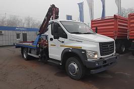 КМУ эвакуатор ГАЗон NEXT (4х2)  б/у (2024 г.в., 3 720 км., 4 м/ч) (0028)