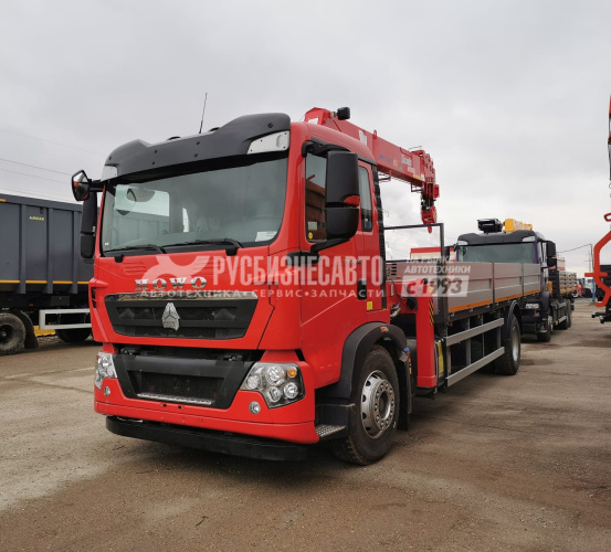 Купить КМУ HOWO T5G (4*2, 280л.с., Евро-5) + HANGLIM KS1256G2 верх.упр. + борт алюминий 7,5м. в компании Русбизнесавто - изображение 0