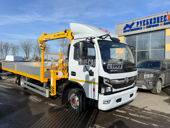 Купить КМУ DONGFENG C80L + SOOSAN SCS334 нижн. упр. + борт алюминий 6200*2550*400мм. + доп.опоры РКТ в компании Русбизнесавто - изображение 0