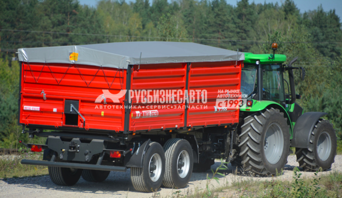 Купить Прицеп тракторный самосвальный Metal-Fach Т-739 с надставными бортами в компании Русбизнесавто - изображение 1