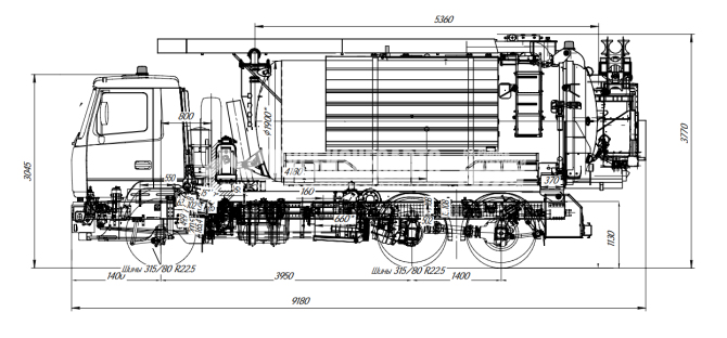 Купить ТКМ-530 комбинированная шасси МАЗ-631226 (14м3 + 3 м3 (ил/вода)  в компании Русбизнесавто - изображение 0