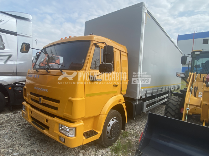 Купить КАМАЗ 4388-010-69 Бортовой автомобиль с каркасом и сдвижными шторами 8500*2550*2850 мм на базе 4308 в компании Русбизнесавто - изображение 1