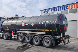 ППЦ-32 УСТ 946514(Темные НП, 32м3, 4 оси, оси УСТ, термос, обшива с ЛКП)