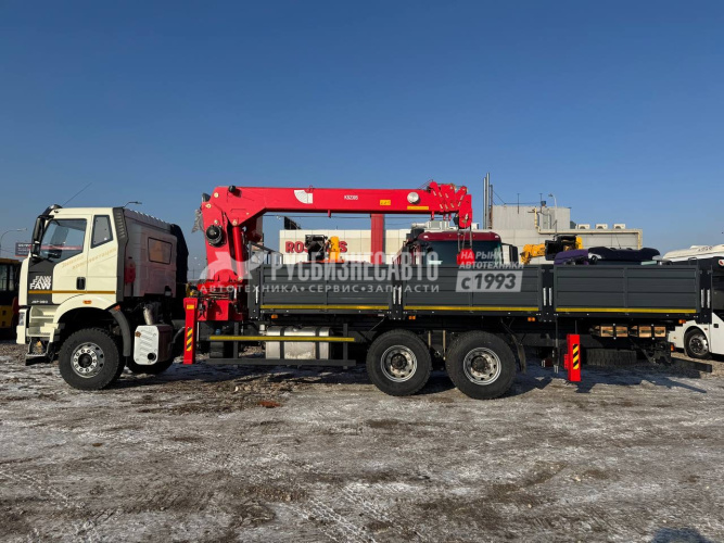 Купить КМУ FAW 3250 (6*4, 390л.с., Евро-5) + HANGLIM KS2305 верх.упр. + борт сталь 7,5м. РМЗ в компании Русбизнесавто - изображение 1