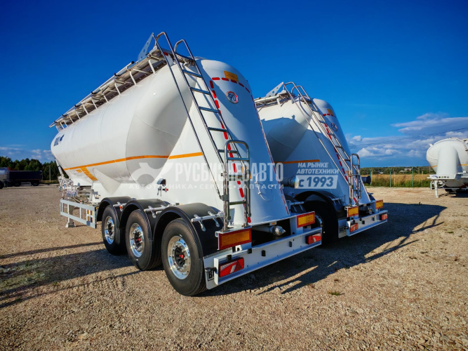Купить ППЦ материаловоз (мука, комбикорм)  BULL (40 м3, 3 отс., алюминимй, 3 оси SAF, WABCO, без компр.) в компании Русбизнесавто - изображение 0